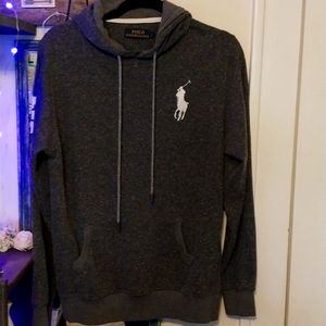 Polo sweatshirt  size Large color is blackish and grayish